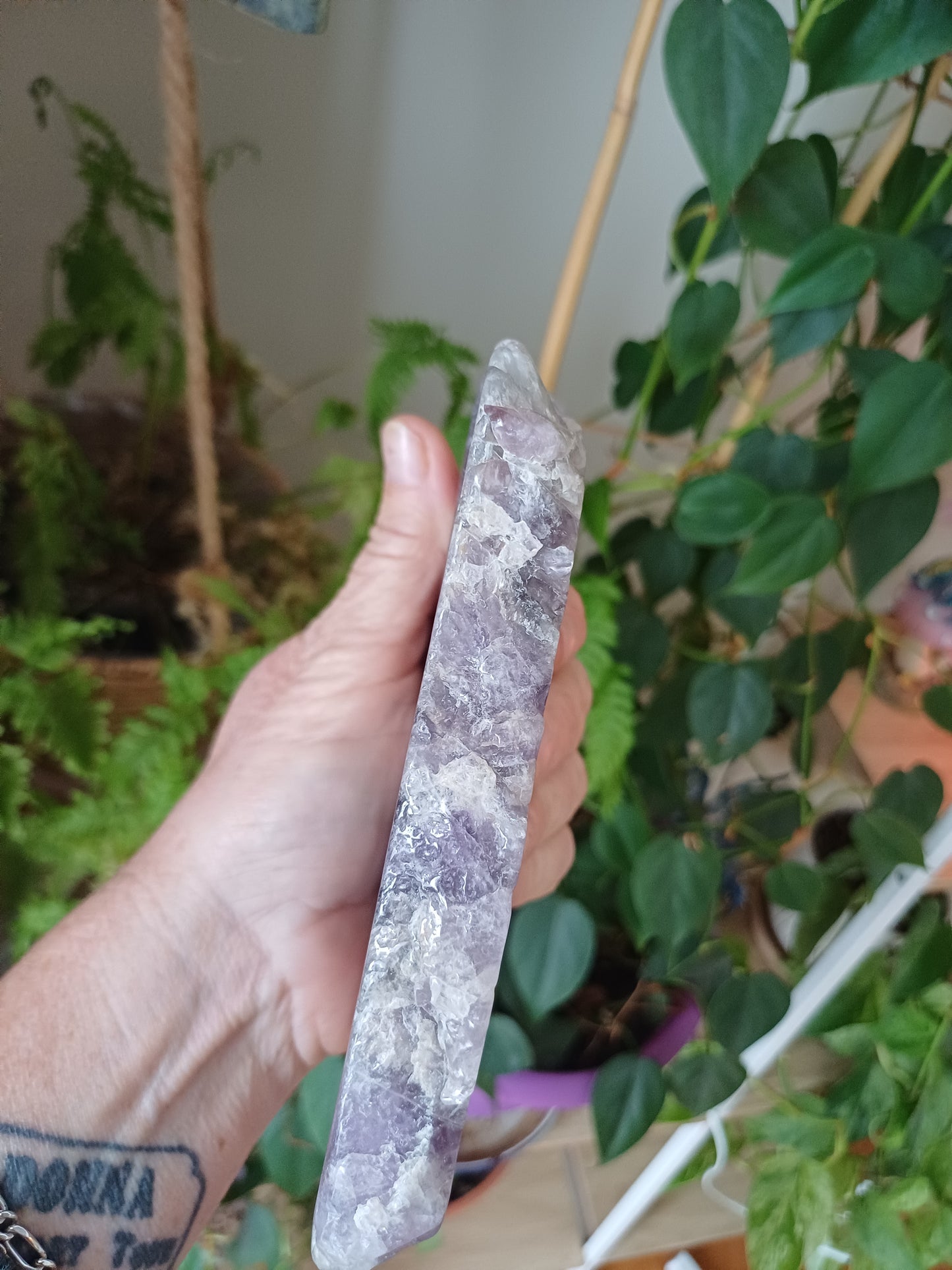 Amethyst charging slab