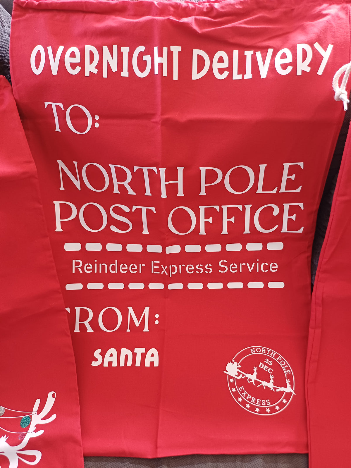 Personalised Santa sack – Design 1