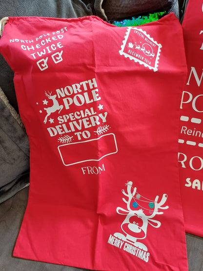 Personalised Santa sack – Design 2