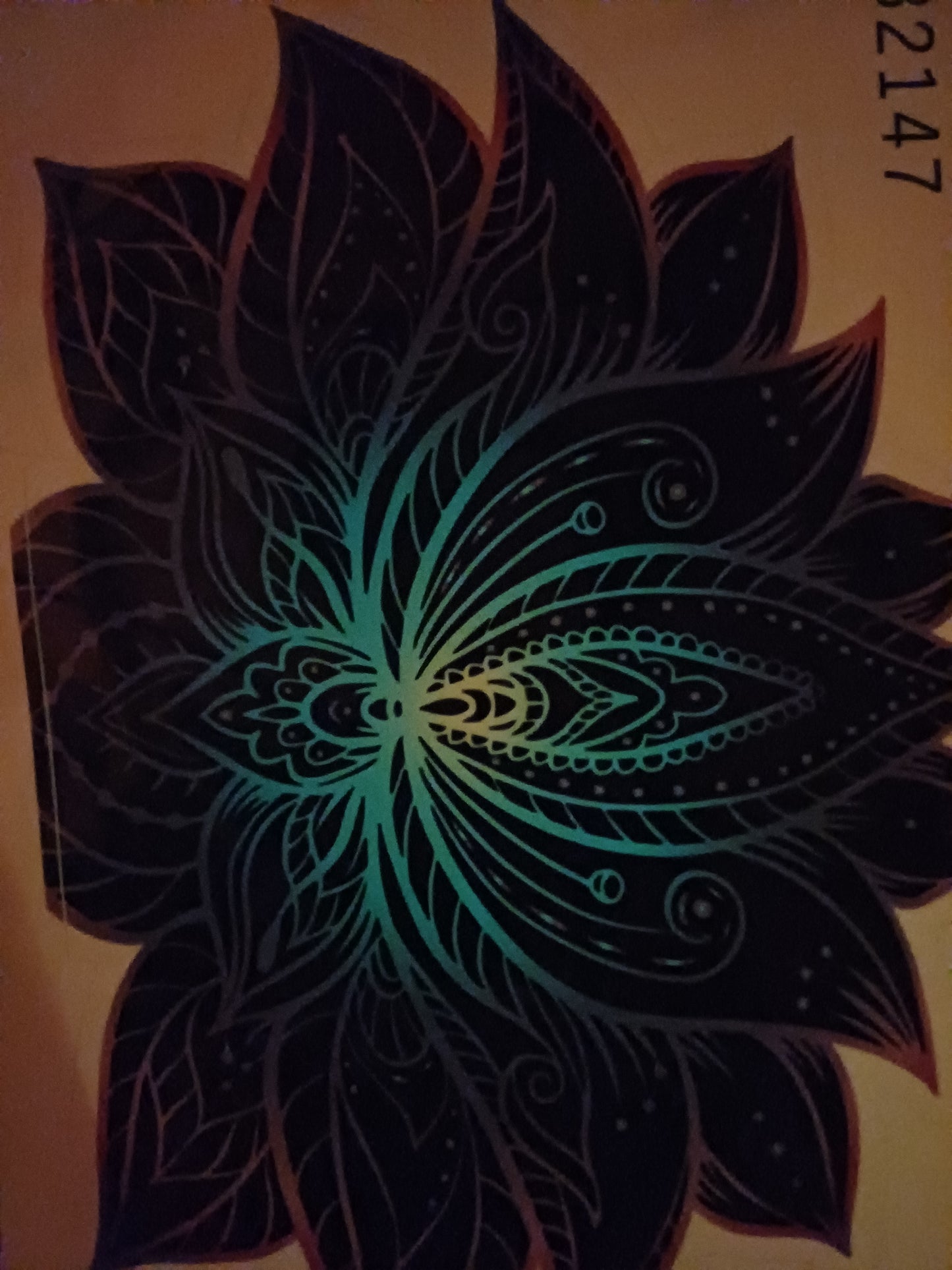 Glow in the dark decal