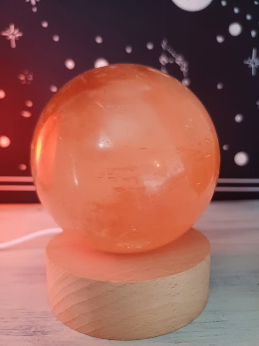 Honey Calcite Sphere