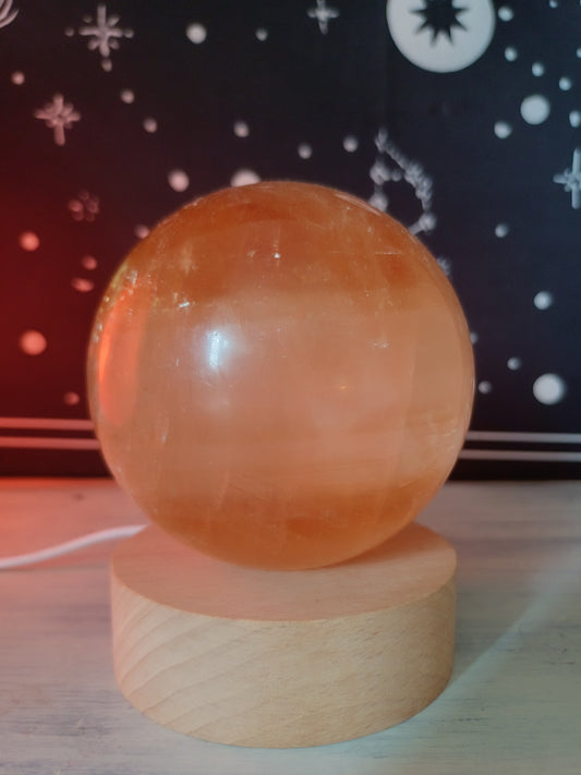 Honey Calcite Sphere