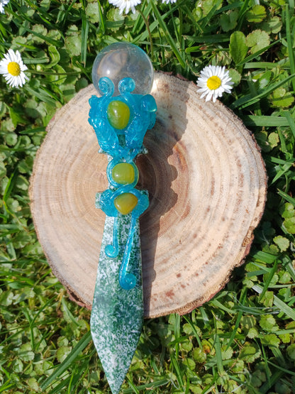 Crystal sphere-tipped dagger, view 4