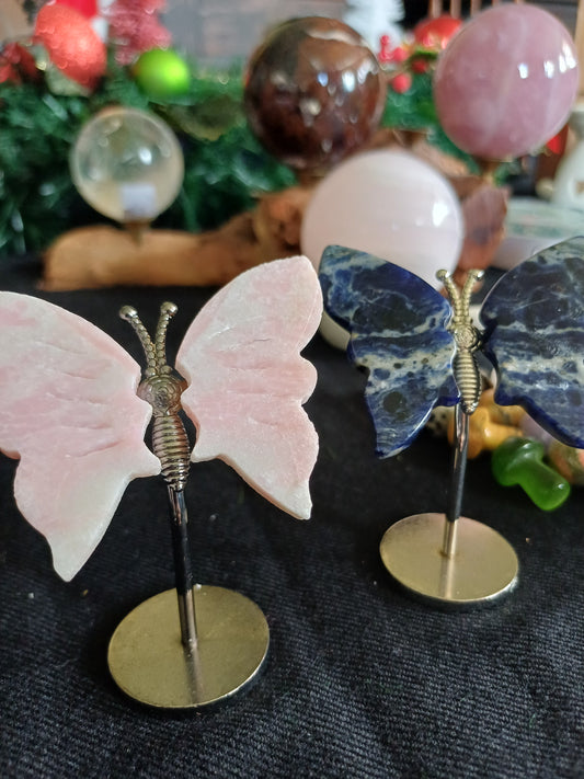 Crystal butterfly on stand