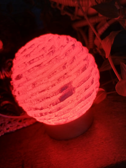 Colour-Changing Selenite Lamp, view 3