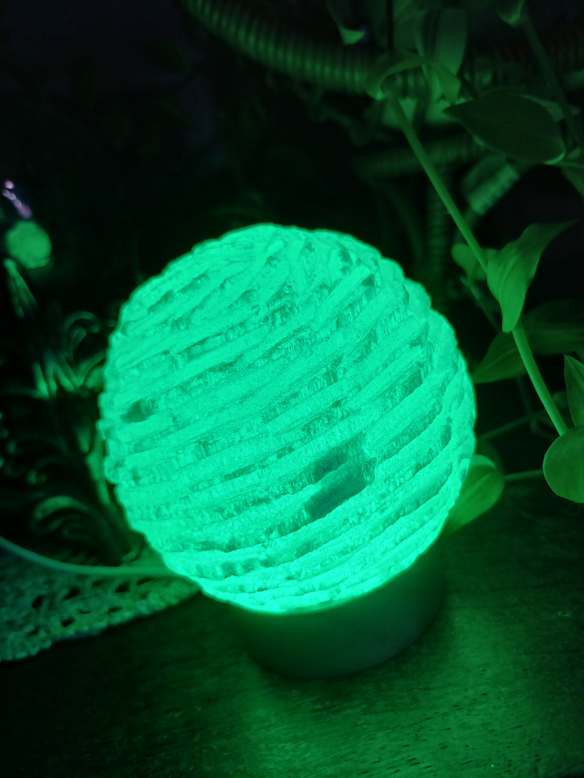 Colour-Changing Selenite Lamp, view 6