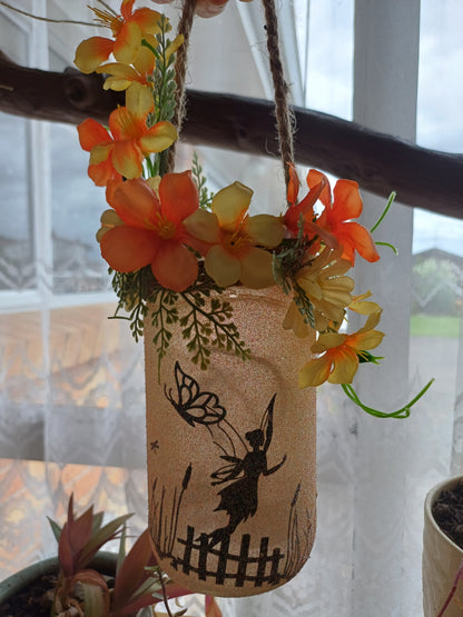 Handmade fairy night jar