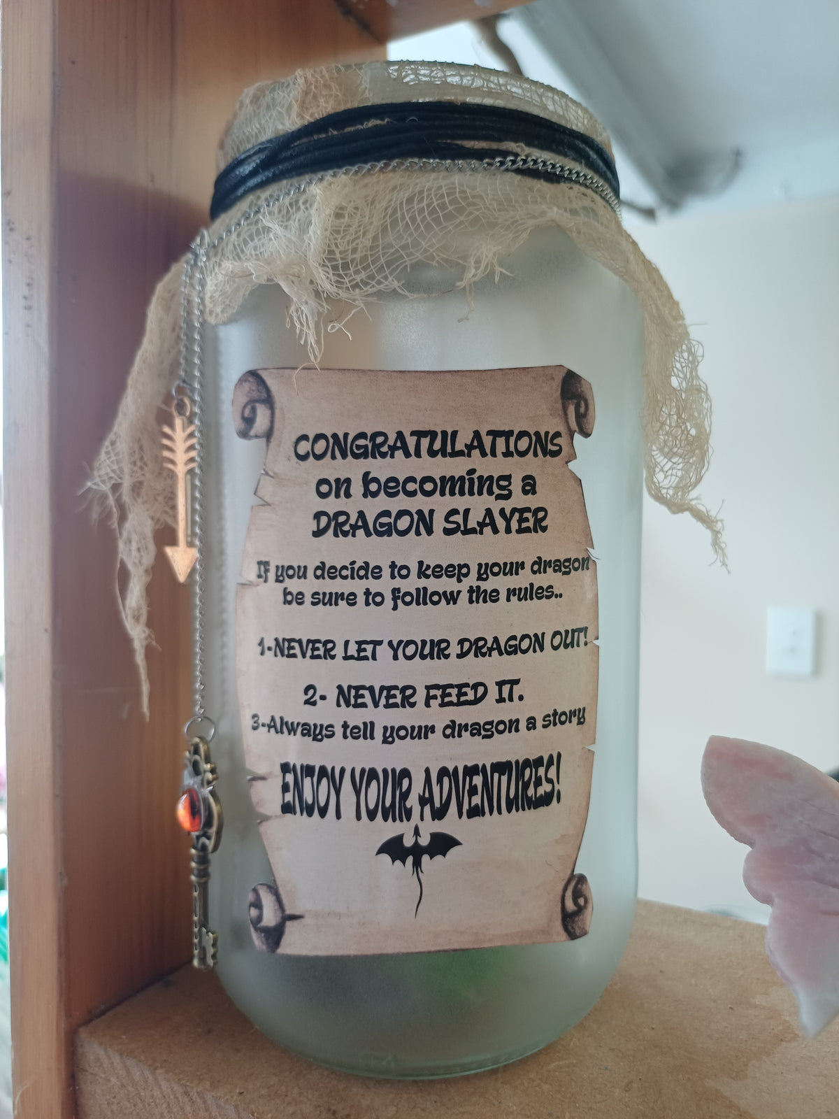 Dragon Slayer night jar, view 4