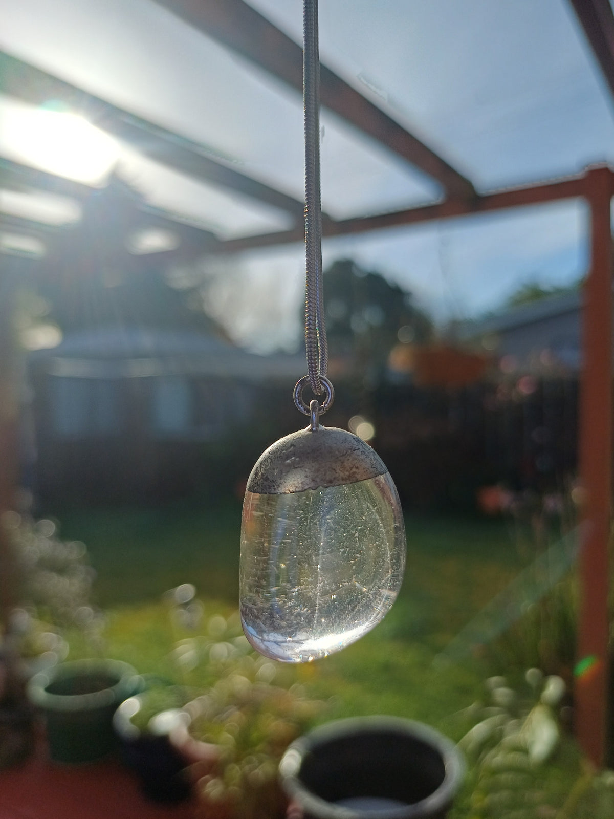 Clear Quartz Drop Pendant