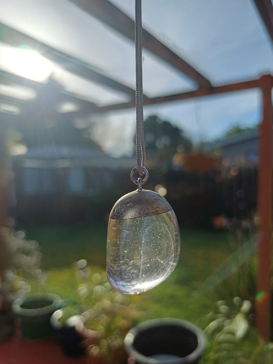 Clear Quartz Drop Pendant