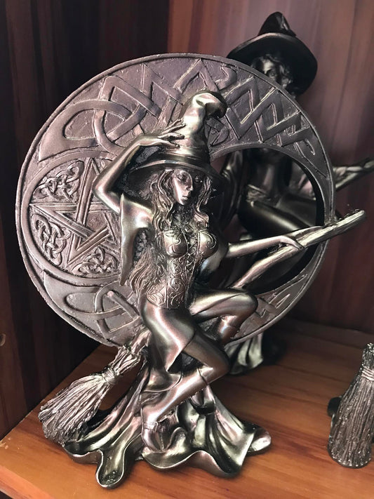 Resin witch figurine