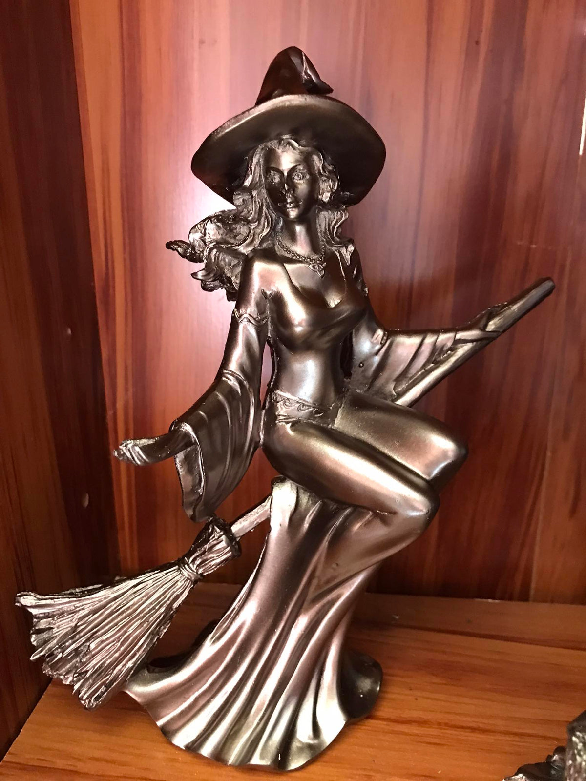 Resin witch figurine – Taking flight