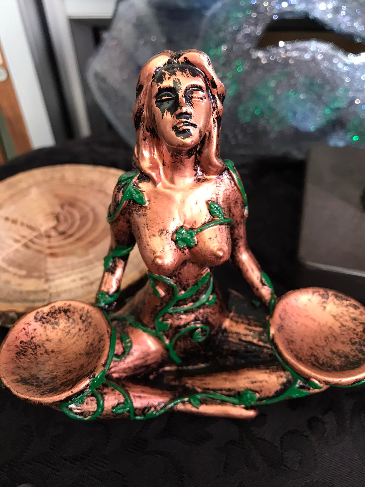 Mother Earth sphere holder, view 3
