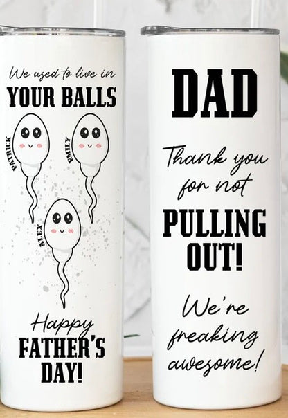 Father's Day 20oz tumbler – Humour Dad
