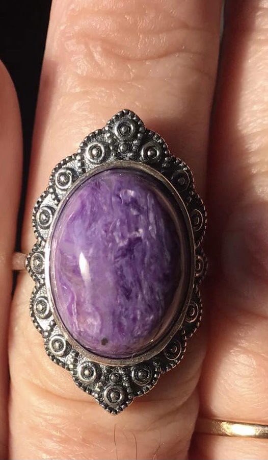 Charoite ring – Style 1