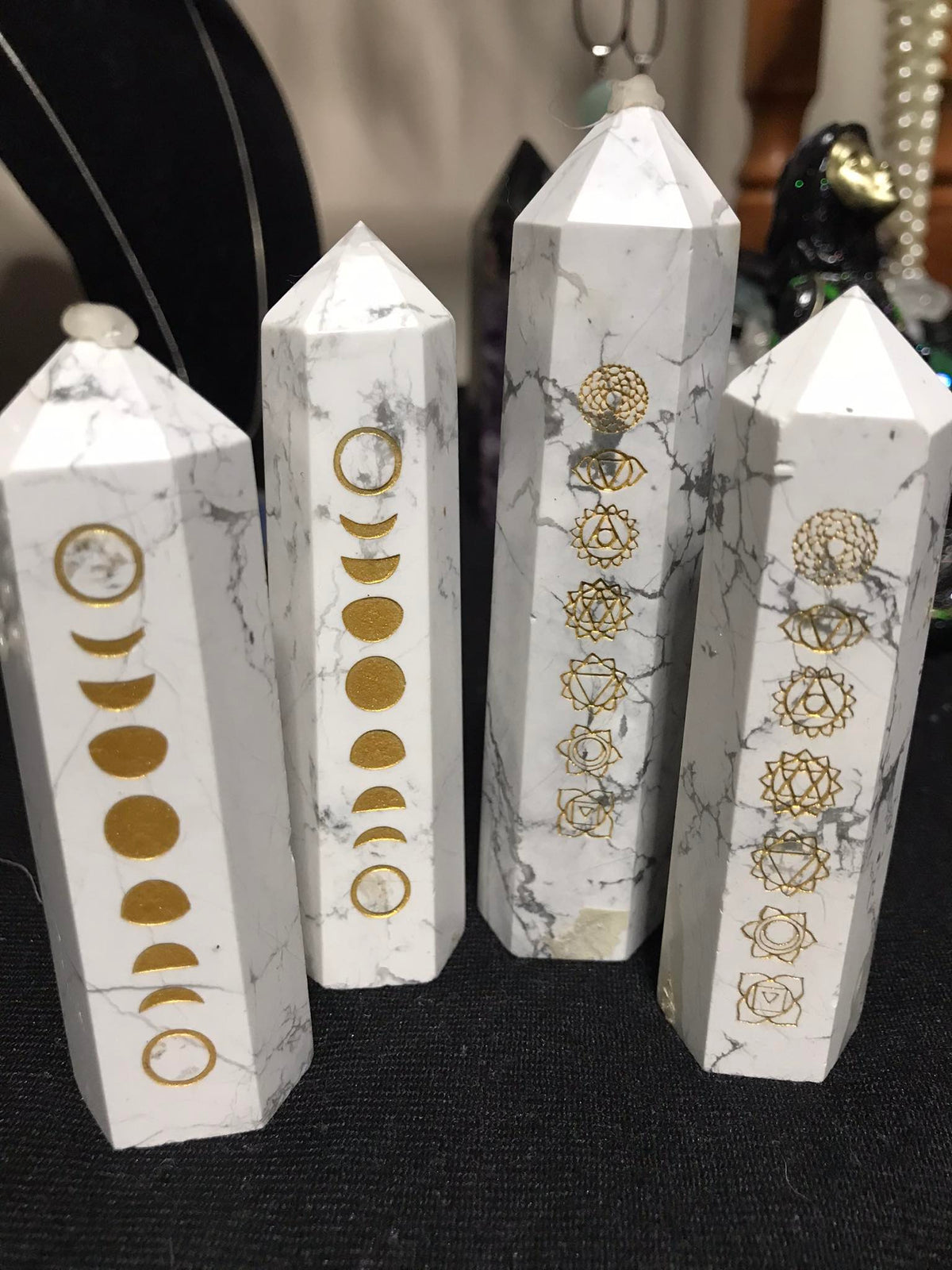 Chakra tower – Howlite