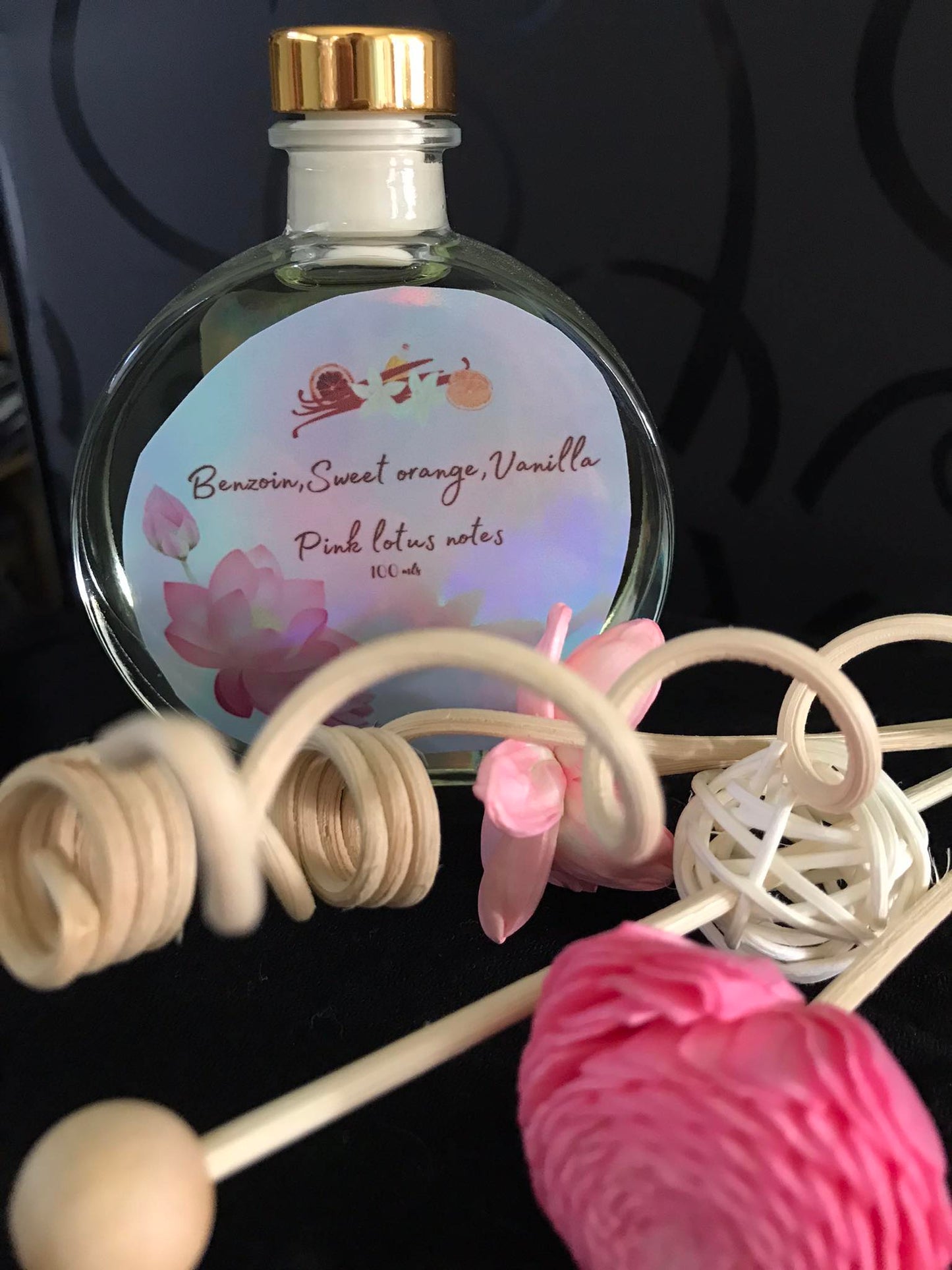 Benzoin,Sweet orange,vanilla Reed Diffuser 100mls