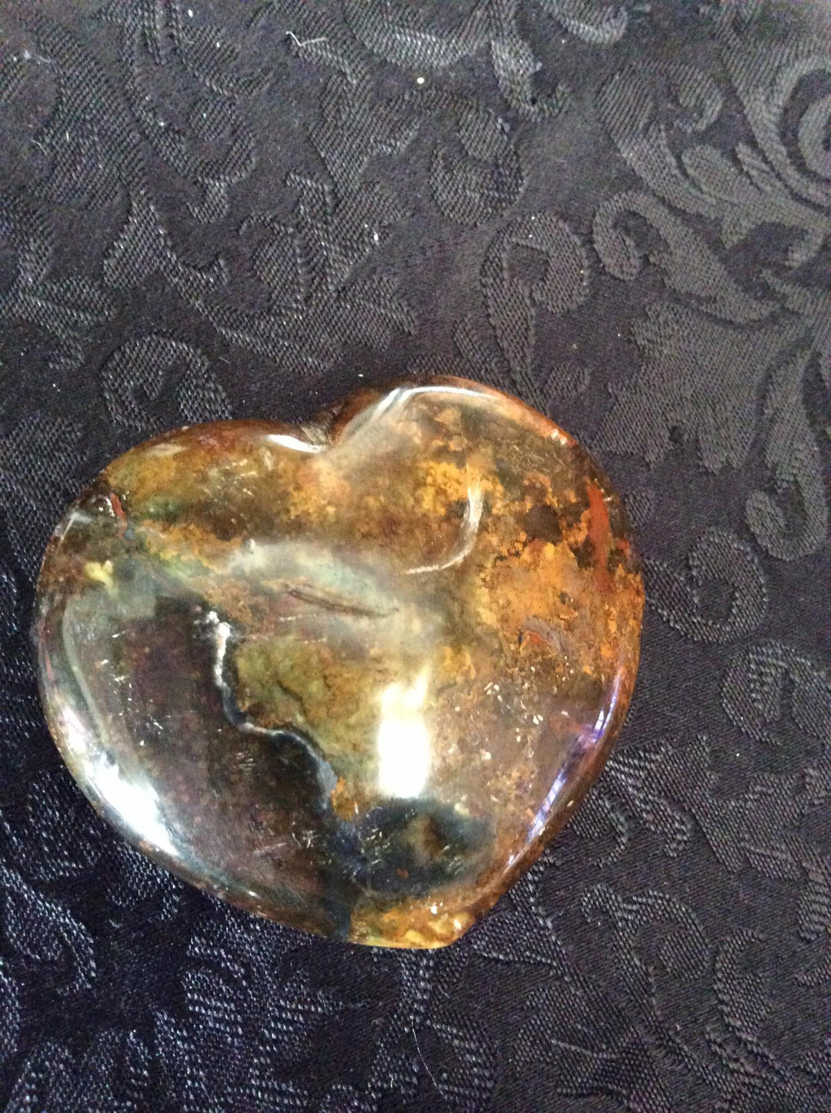 Ocean jasper heart stone – Heart #1