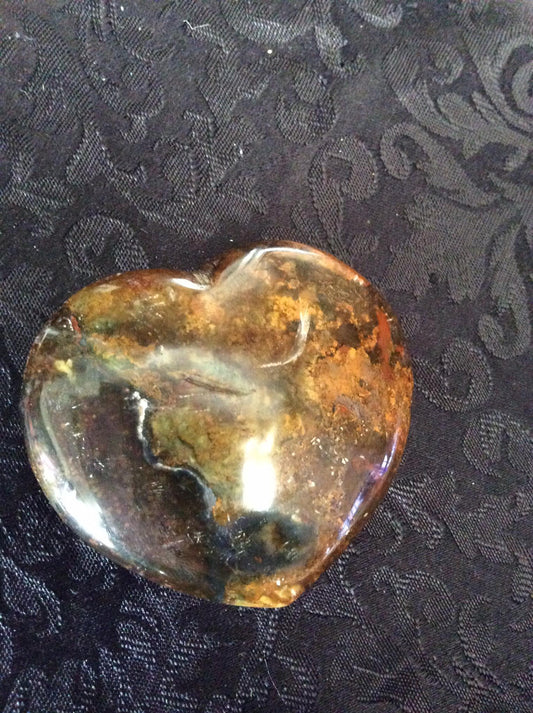 Ocean Jasper stone hearts