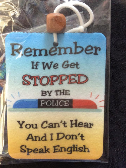 Humour felt car freshener, view 2