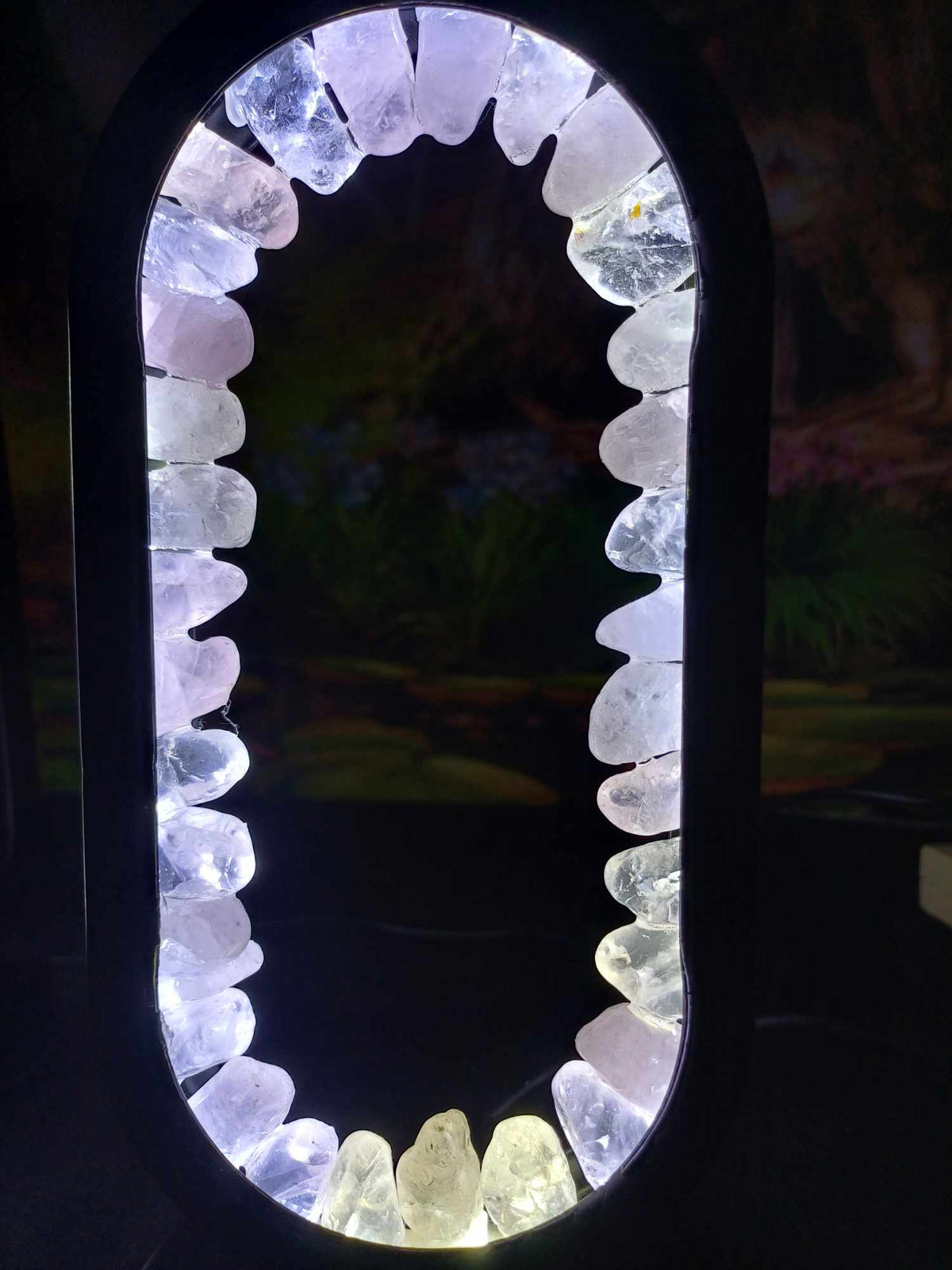 Oval crystal lamp, view 2