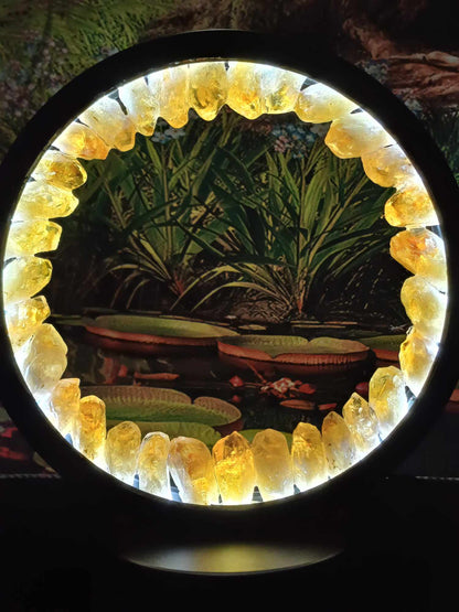 Round crystal lamp, view 3