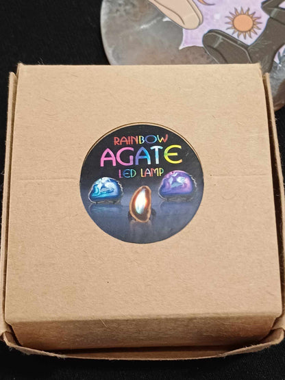 Agate Slice Light Stand