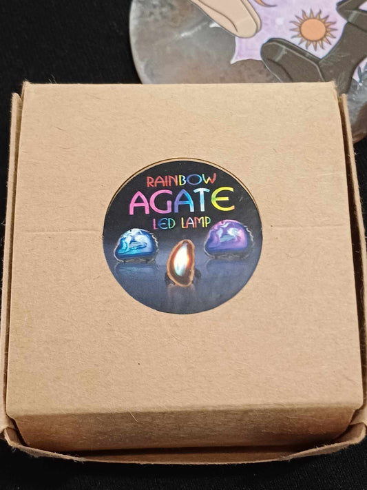 Agate Slice Light Stand