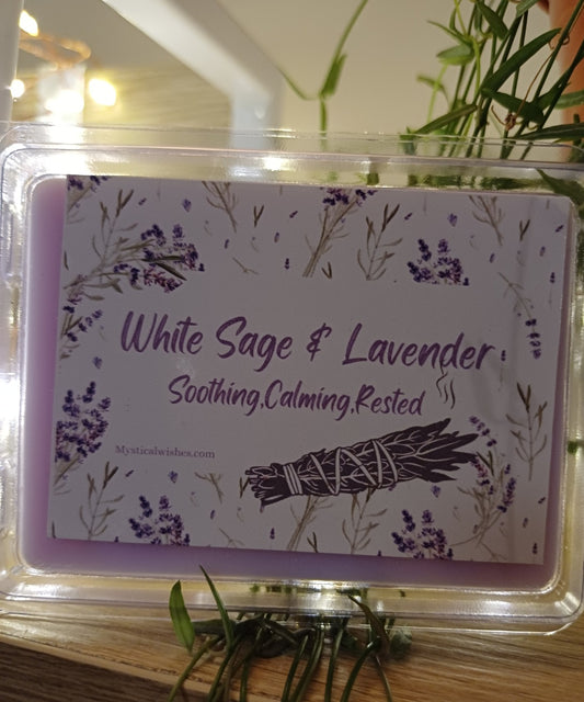 White Sage and Lavender Wax Melts, 6 Pack