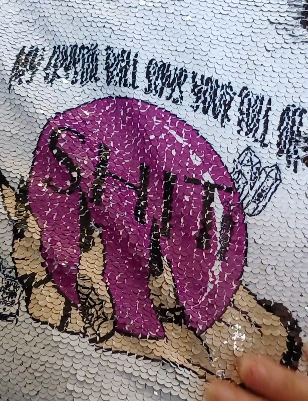 Sequined SURPRISE pillows