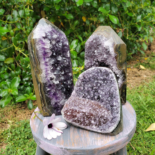 Natural Amethyst Geode Quartz