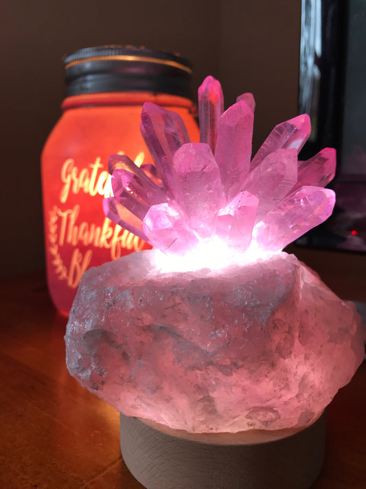 Rose quartz Lamp