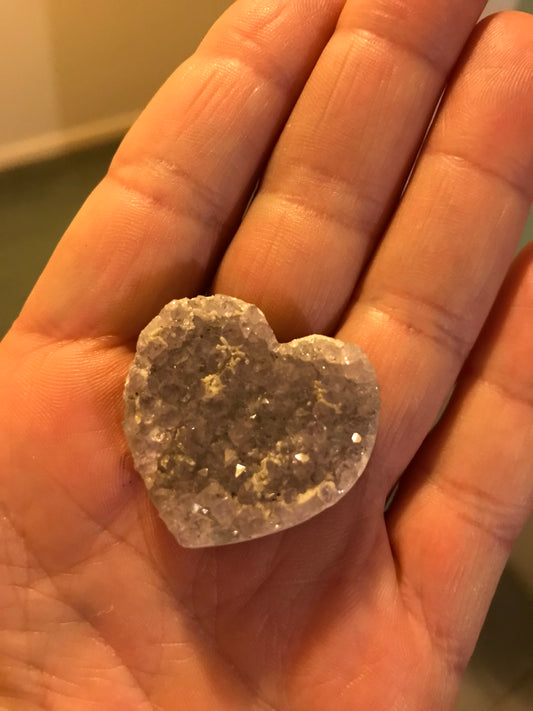 Amethyst Healing Hearts