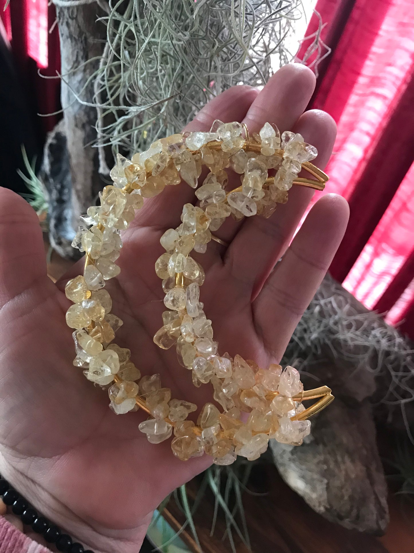 Citrine Chip Moon